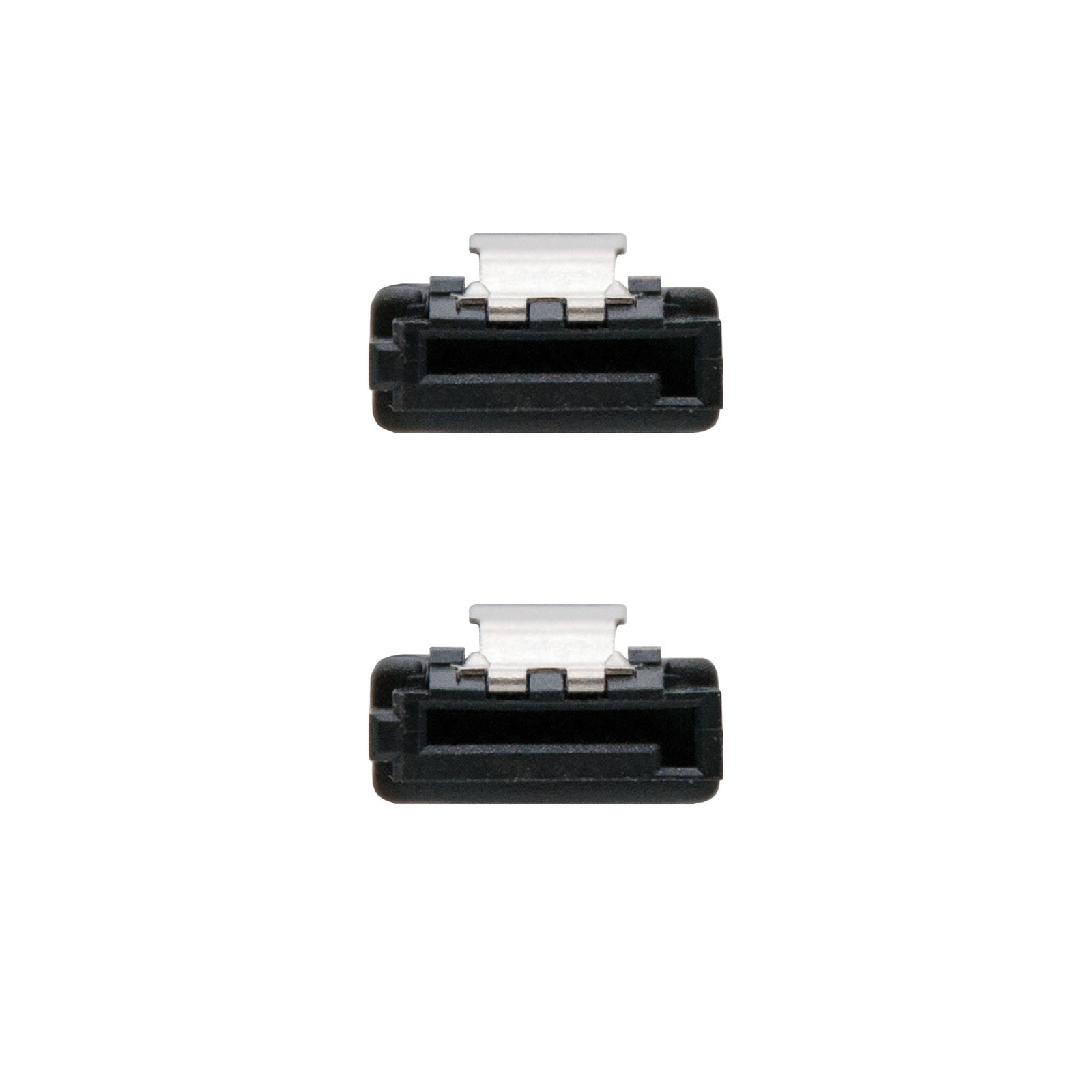 Câble de Données Nanocable SATA III 6Gbps avec Ancres 0.50m - Couleur Noir