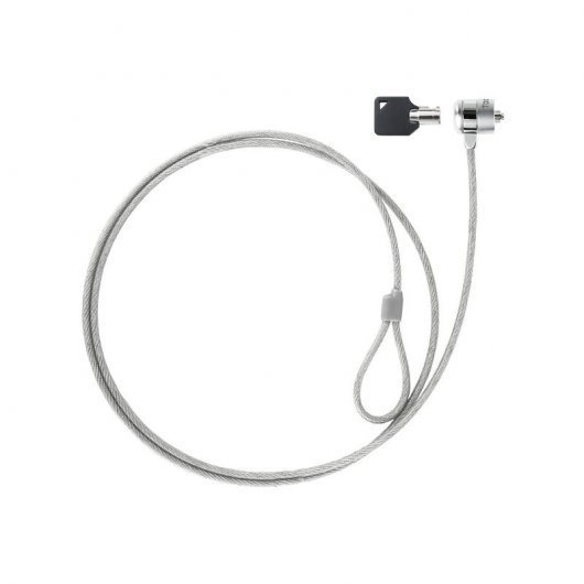 Câble de sécurité universel Tooq avec clé pour ordinateur portable - Acier 4,5 mm - Longueur 1,50 m