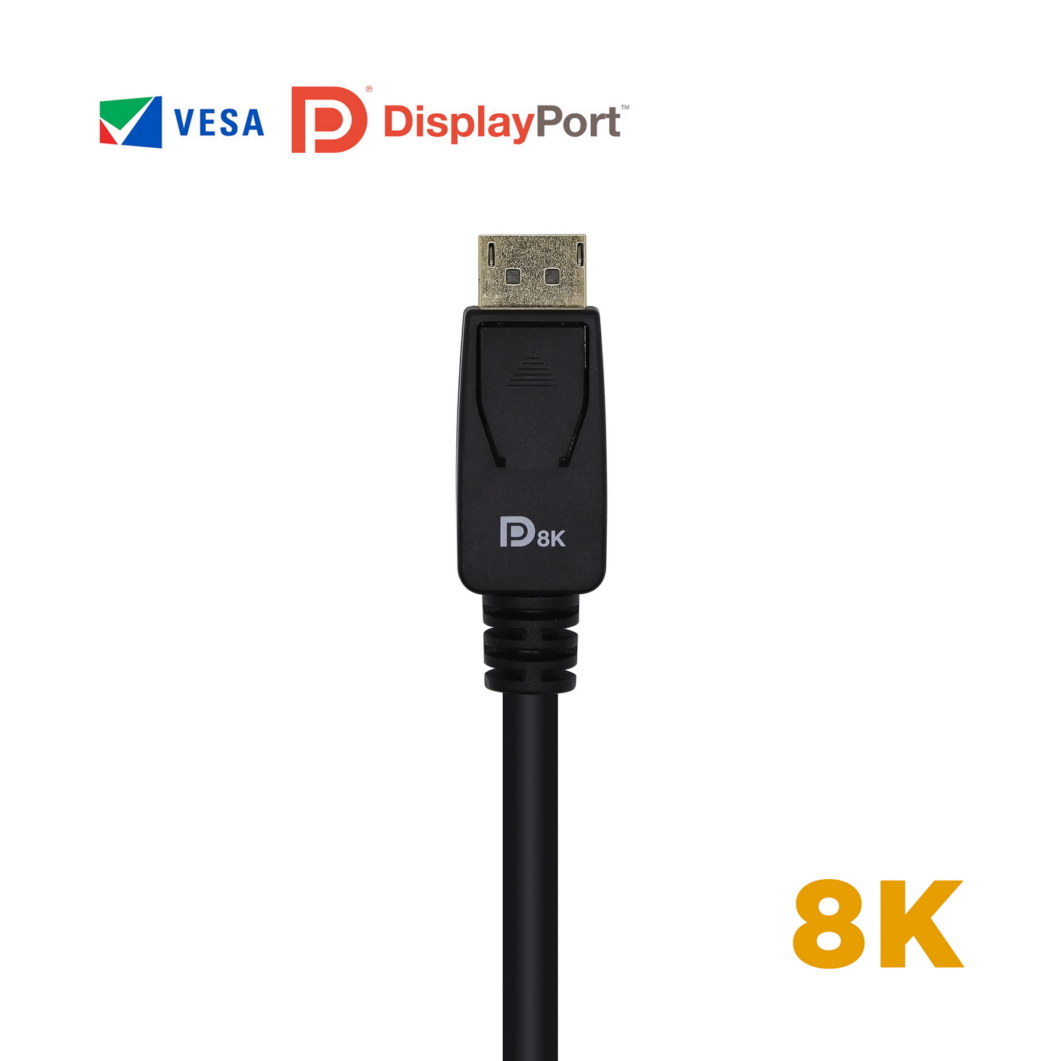 Câble Displayport Certifié Aisens V1.4 8K@60hz - DP/M-DP/M - 3.0m - Couleur Noir