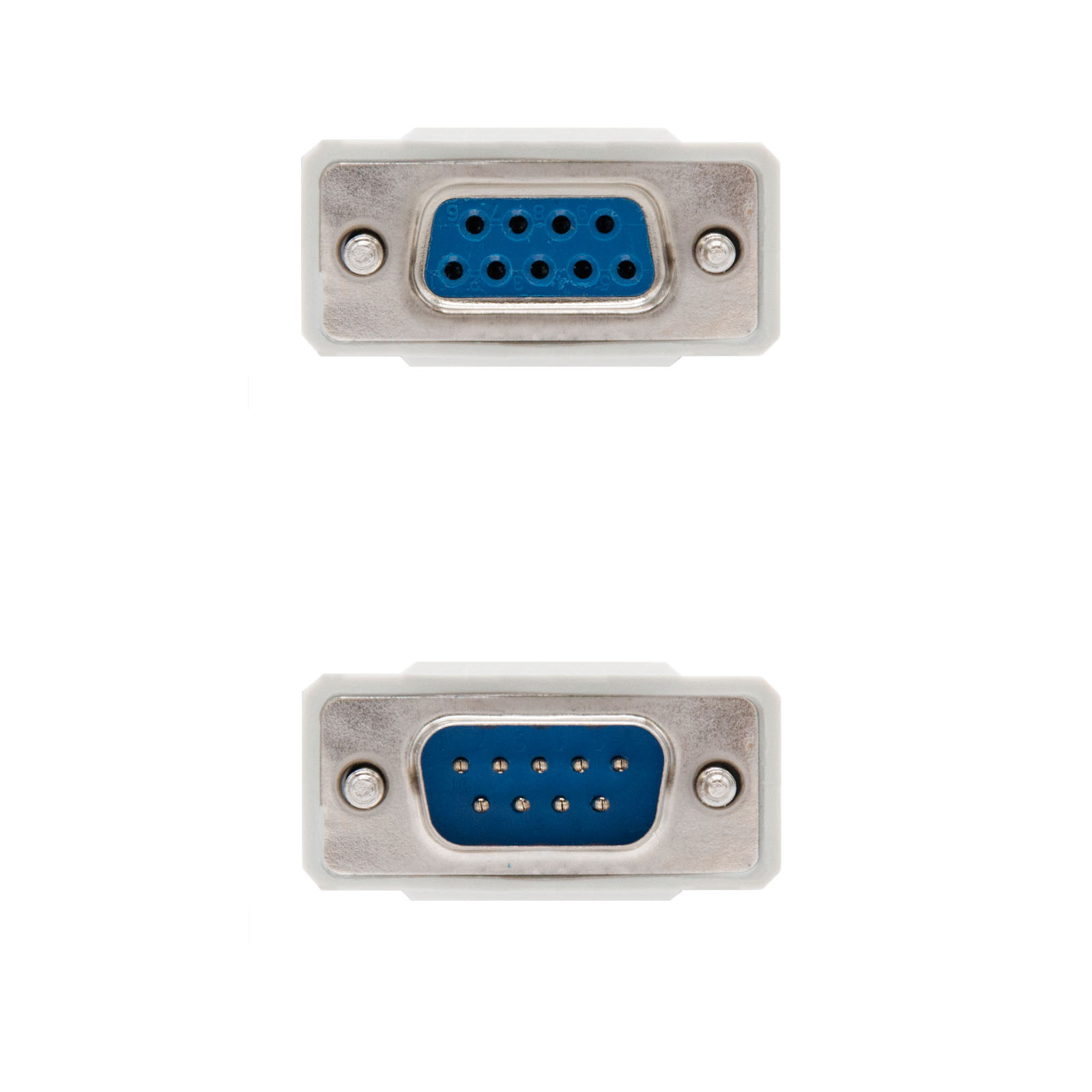 Câble Modem Série Nanocable DB9 Mâle vers DB9 Femelle 3m - Couleur Beige