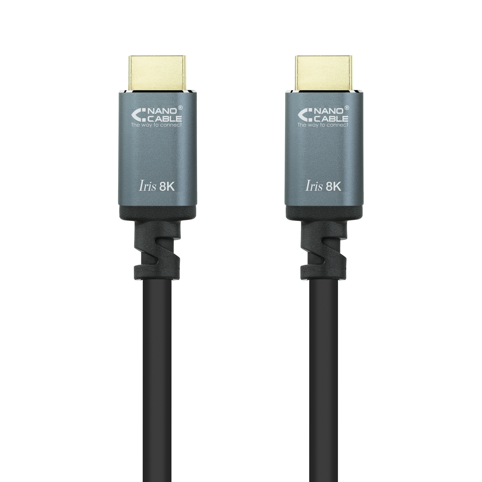 Câble Nanocable HDMI 2.1 Iris 8K A/MA/M 1.5m - Couleur Noir
