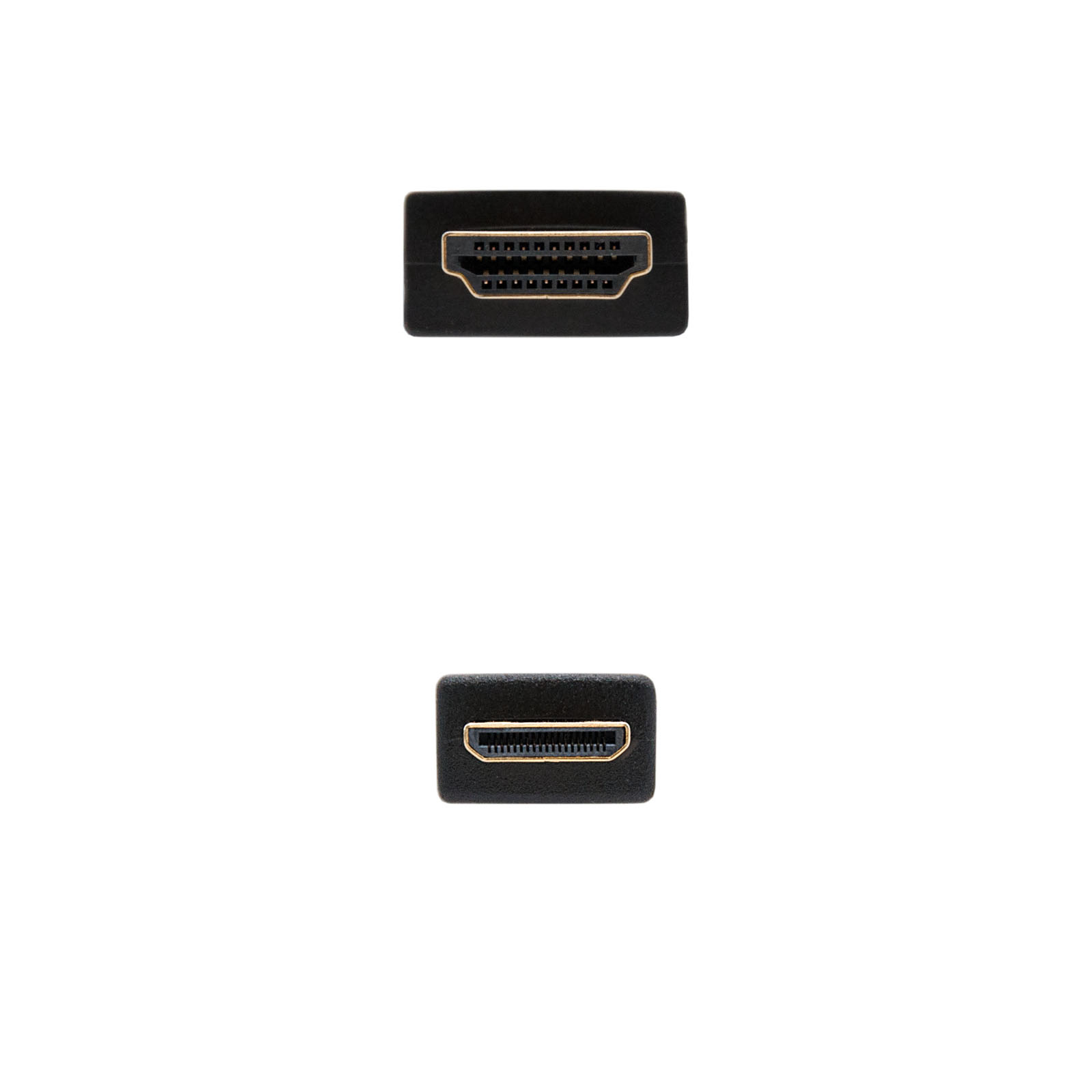 Câble Nanocable HDMI v1.3 Mâle vers Mini HDMI Mâle 1.80m - Couleur Noir