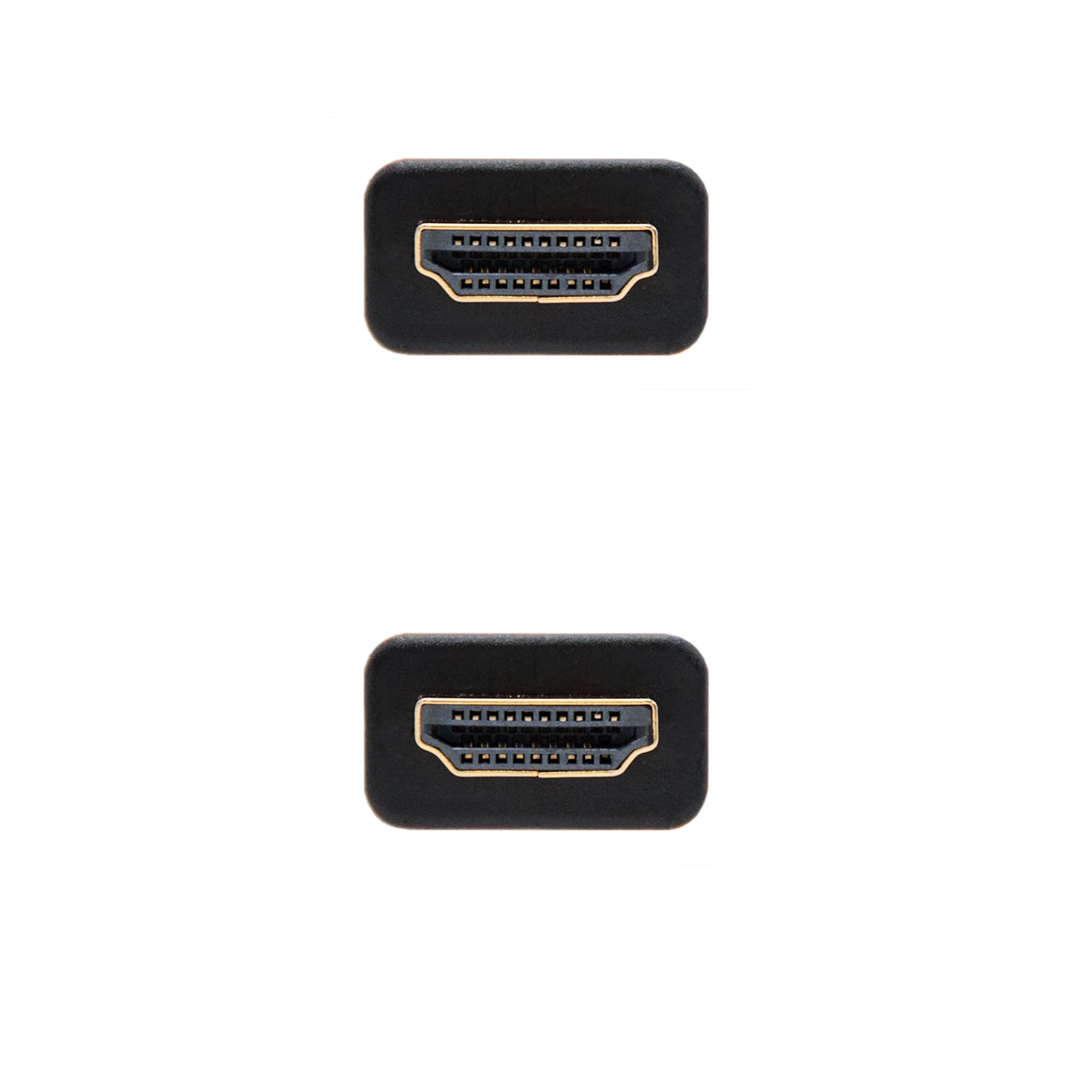 Câble Nanocable HDMI v2.0 Mâle vers HDMI v2.0 Mâle 0.50m - 4K@60Hz 18Gbps - Haut Débit - Revêtement Nylon Tressé - Couleur Noir/Bleu