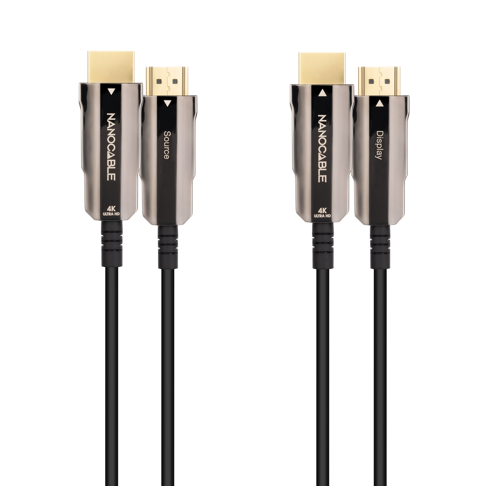 Câble Nanocable HDMI v2.0 Mâle vers HDMI v2.0 Mâle 50m - 4K@60Hz 18Gbps - Couleur Noir
