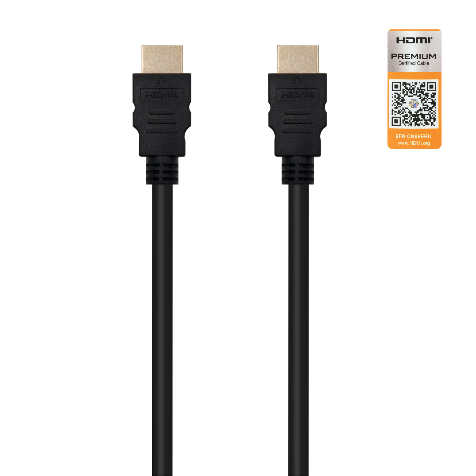 Câble Nanocable HDMI v2.0 Premium Male vers HDMI v2.0 Premium Male 3m - 4K@60Hz 18Gbps - Haute Vitesse - Couleur Noir