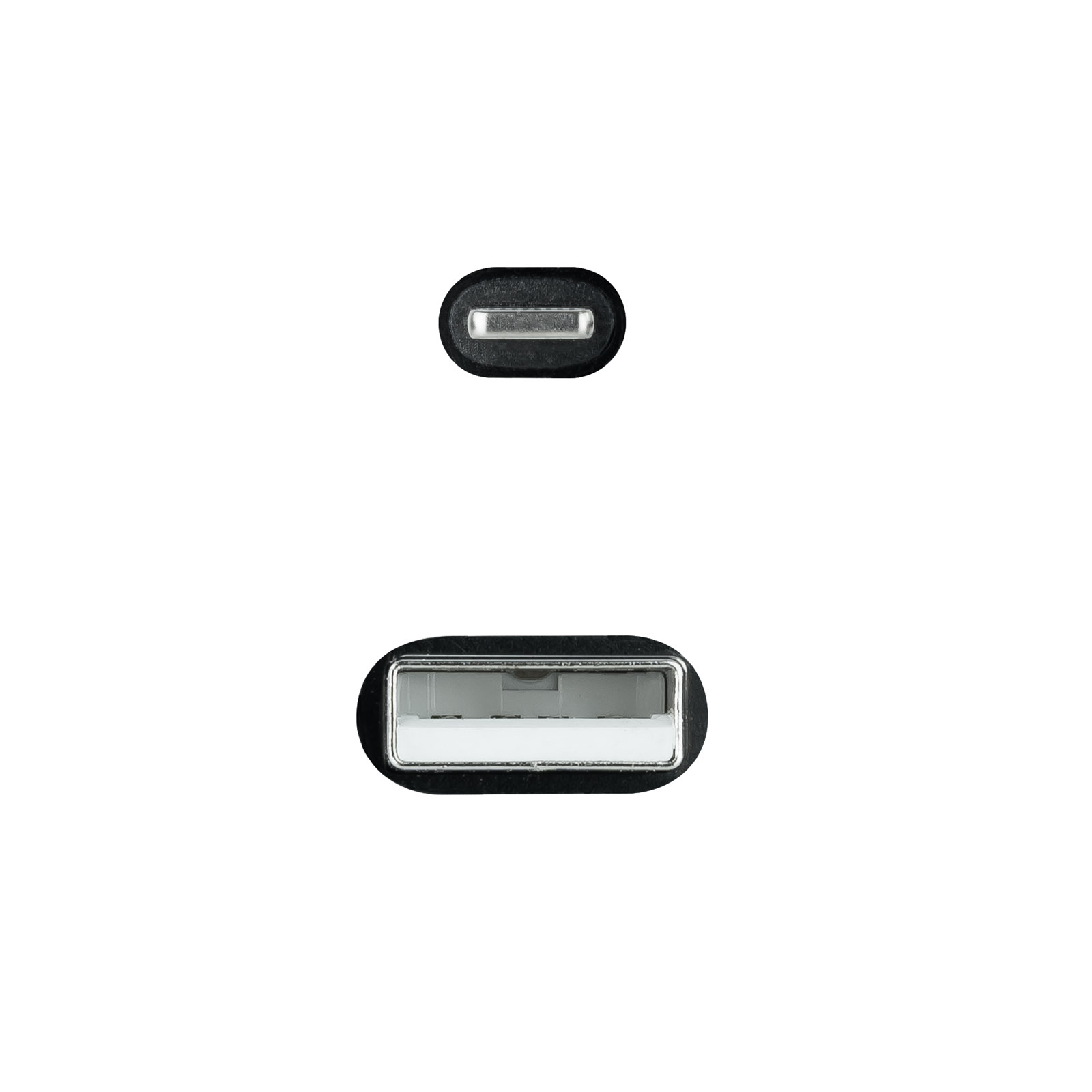Câble Nanocable Lightning vers USB A/M - Blindé - 1m - Couleur Noir