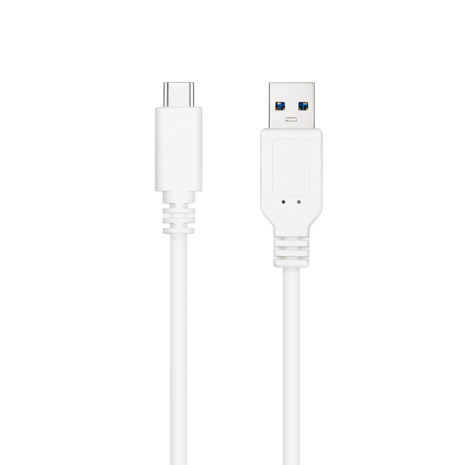 Câble Nanocable USB 3.1 Gen2 10Gbps 3A USB-C/MA/M - 1,5m - Blanc