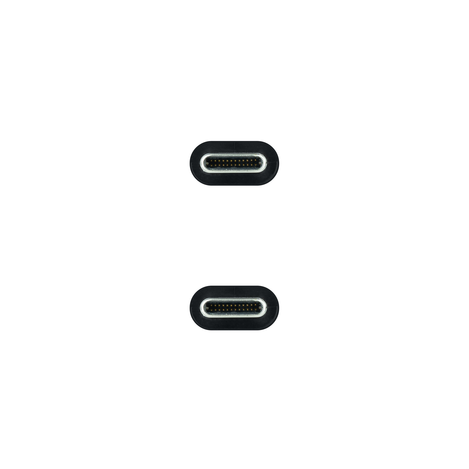 Câble Nanocable USB 3.2 Gen2x2 - 20Gbps - 5A/100W - 4K/60Hz - USB-C/M-USB-C/M - 3m - Noir