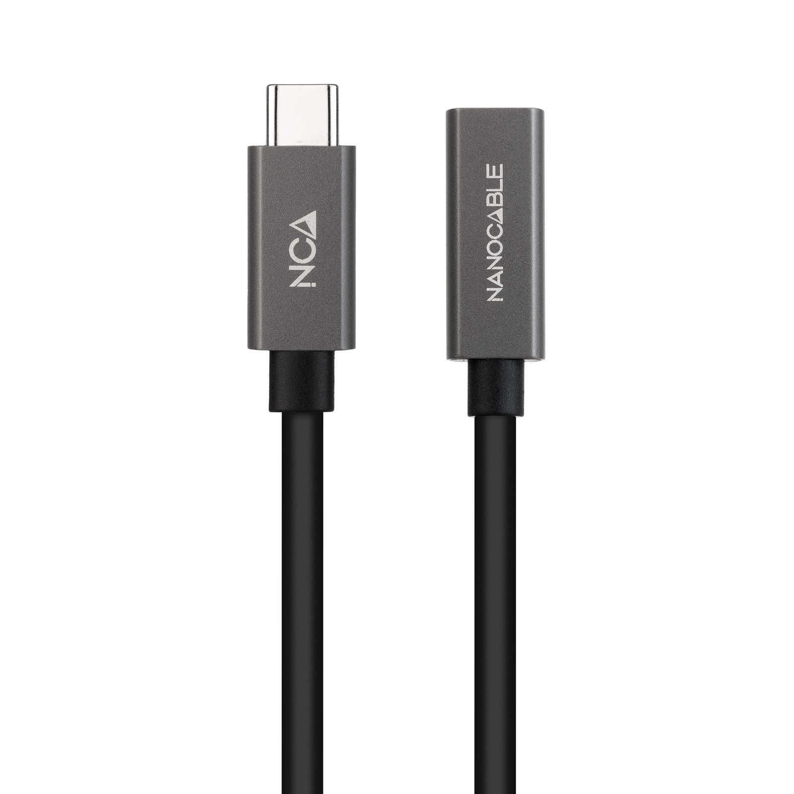 Câble Nanocable USB 3.2 Gen2x2 60W 4K/60Hz USB-C M/H - 0,5m - Noir