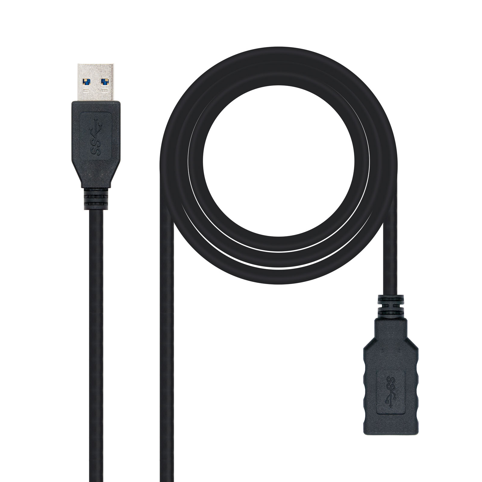 Câble Nanocable USB-A 3.0 Mâle vers USB-A Femelle 1m
