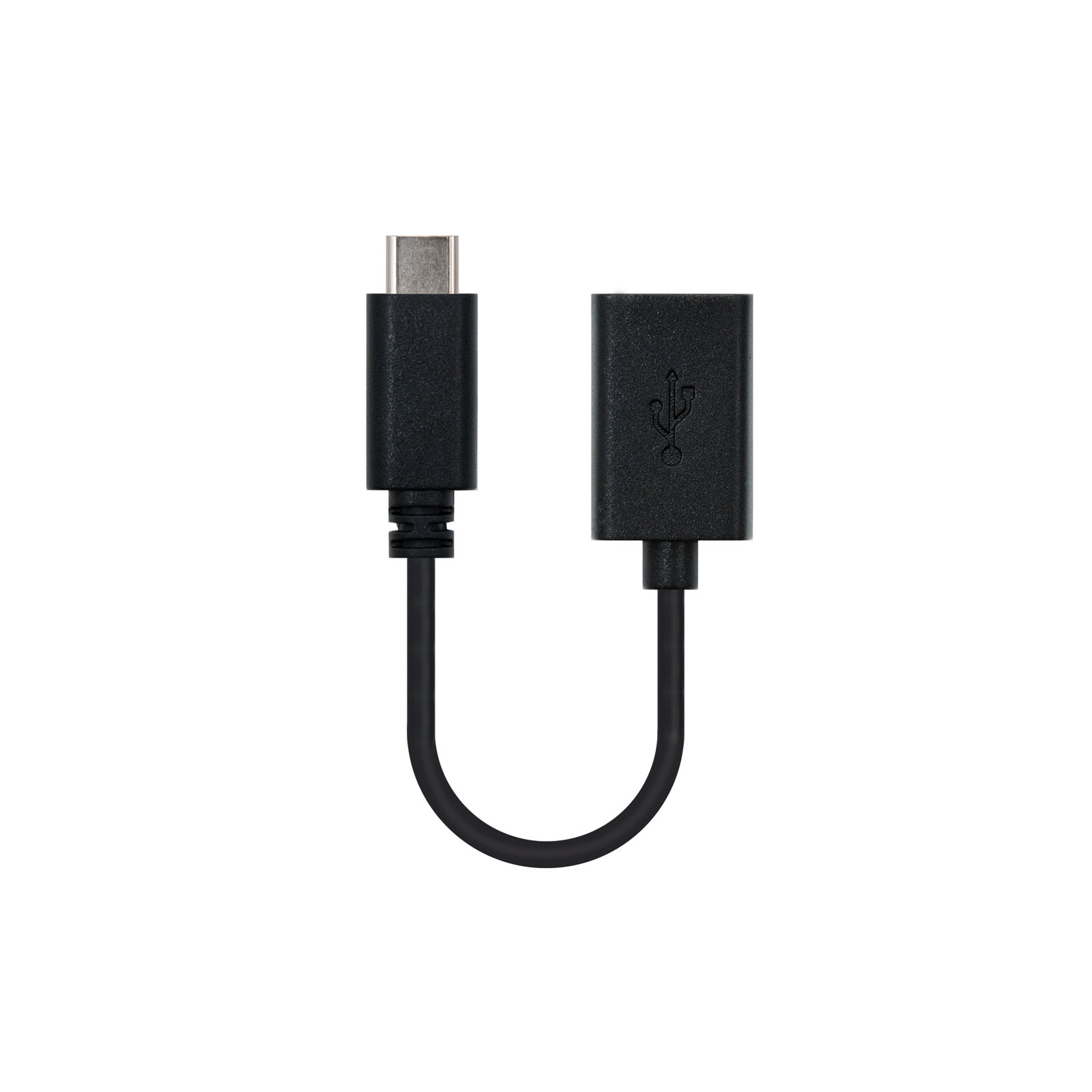 Câble Nanocable USB-C 2.0 Mâle vers USB-A Femelle 15cm