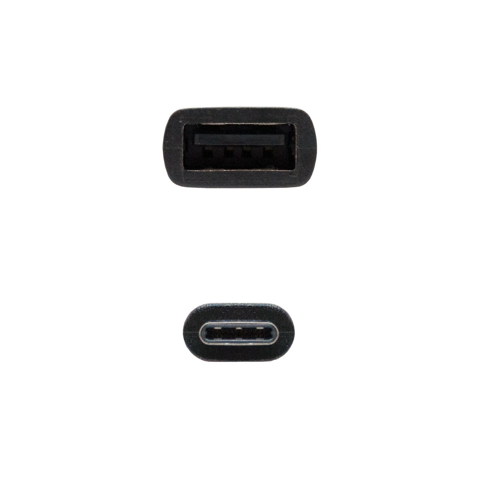 Câble Nanocable USB-C 2.0 Mâle vers USB-A Femelle 15cm