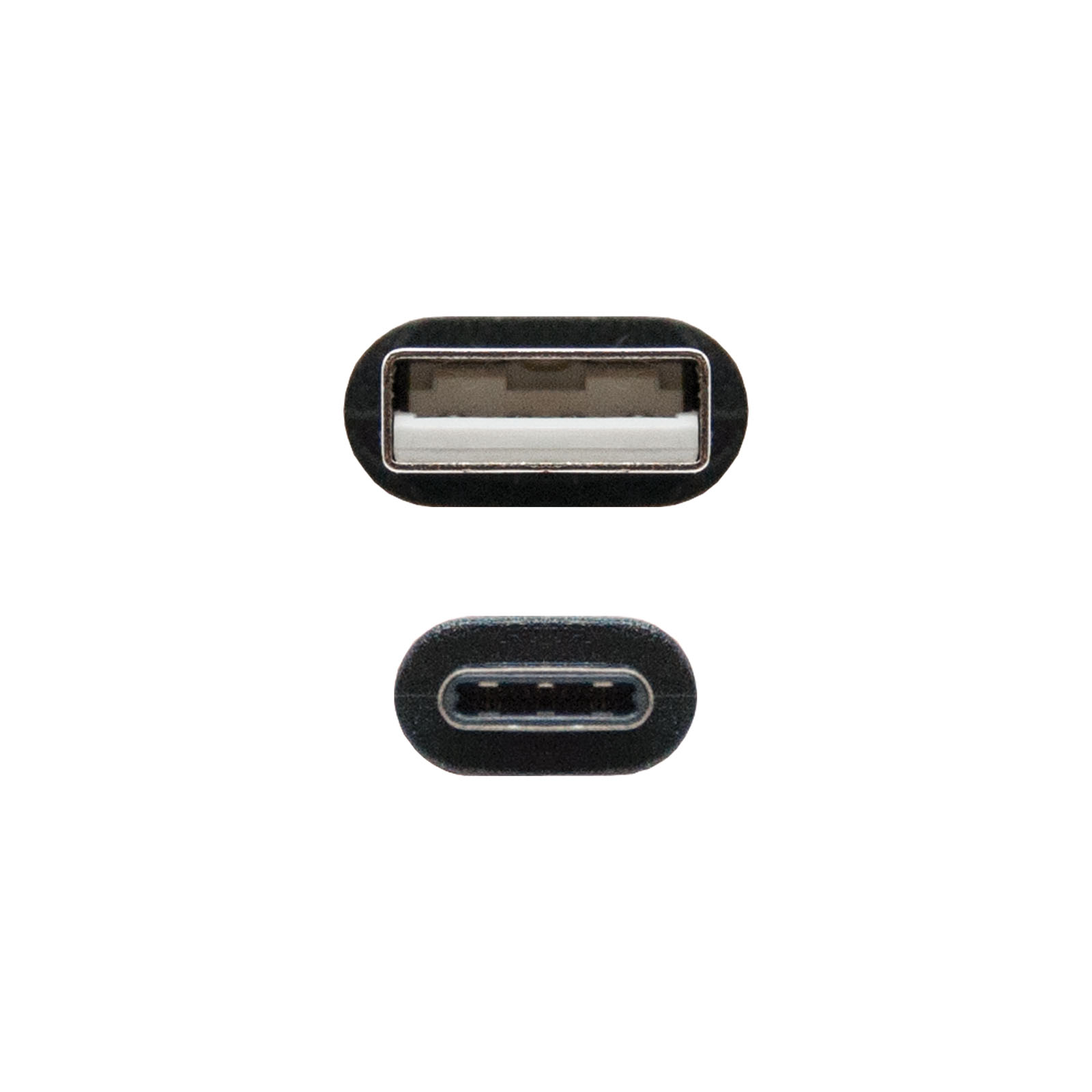 Câble Nanocable USB-C 2.0 Mâle vers USB-A Mâle 0.50m