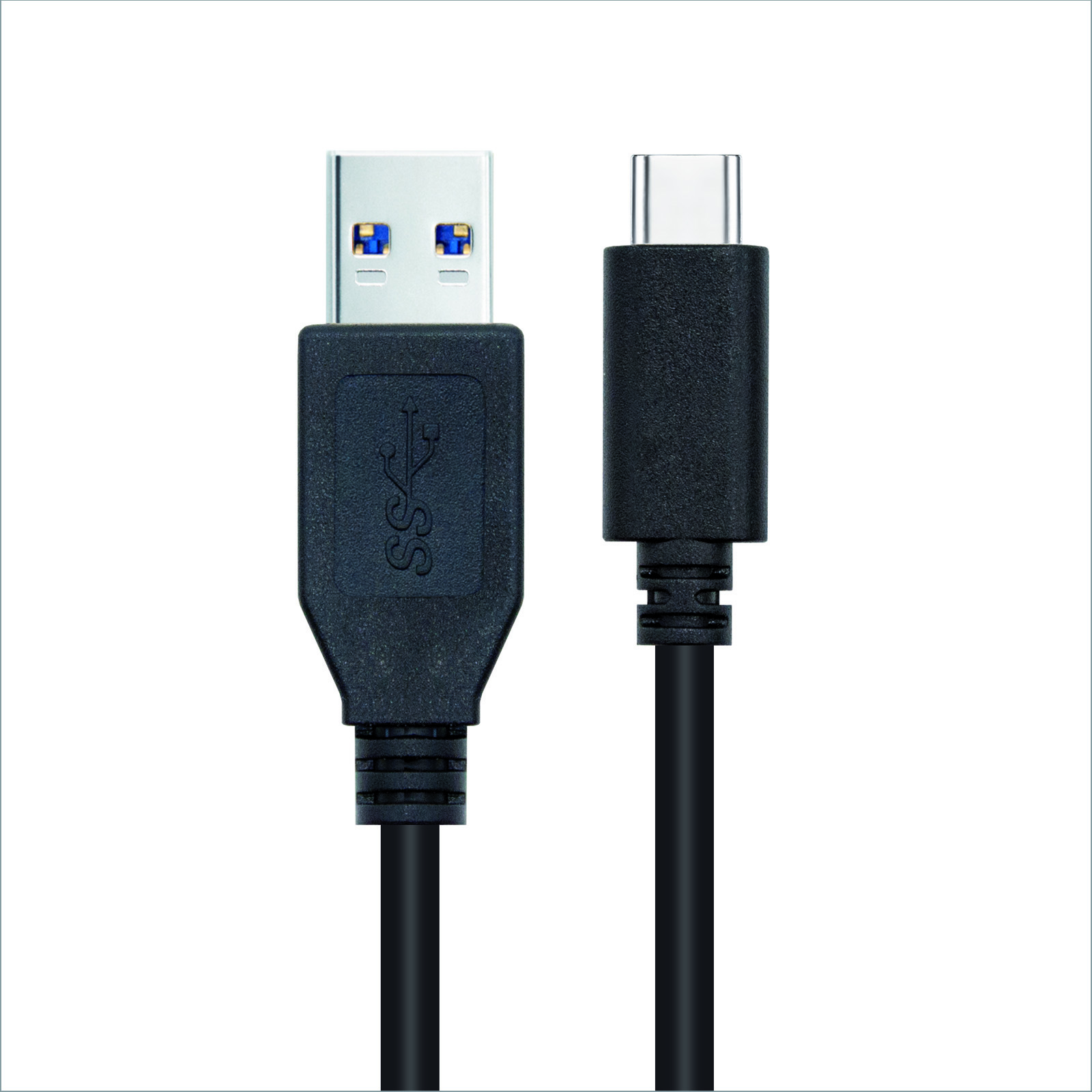 Câble Nanocable USB-C 3.1 Gen 2 10Gbps Mâle vers USB-A Mâle 0.50m