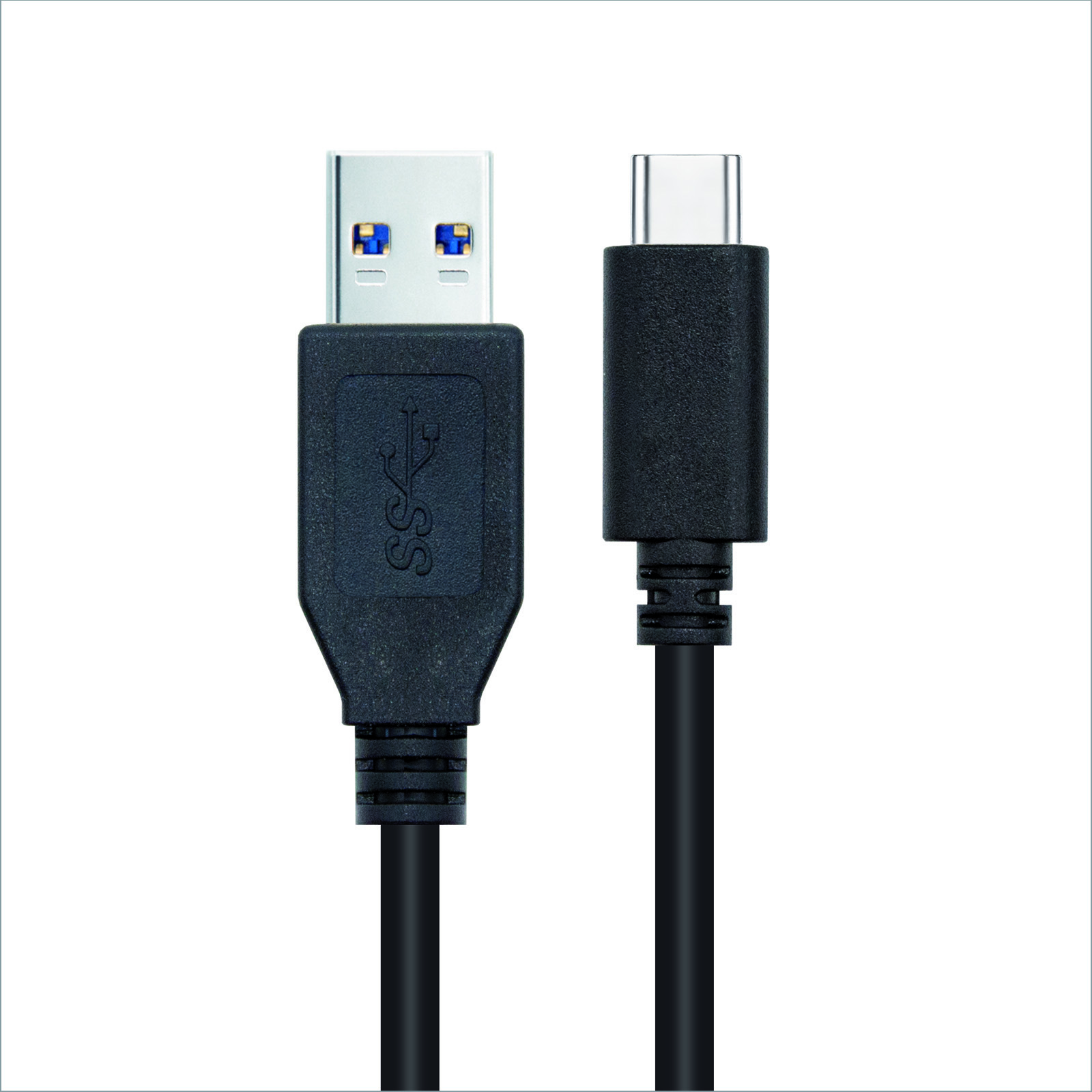 Câble Nanocable USB-C 3.1 Gen 2 10Gbps Mâle vers USB-A Mâle 1m