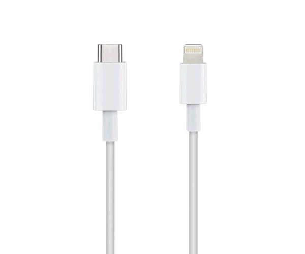 Câble USB-C Mâle vers Lightning Mâle 1m - Couleur Blanche