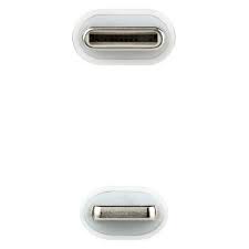 Câble USB-C Mâle vers Lightning Mâle 1m - Couleur Blanche