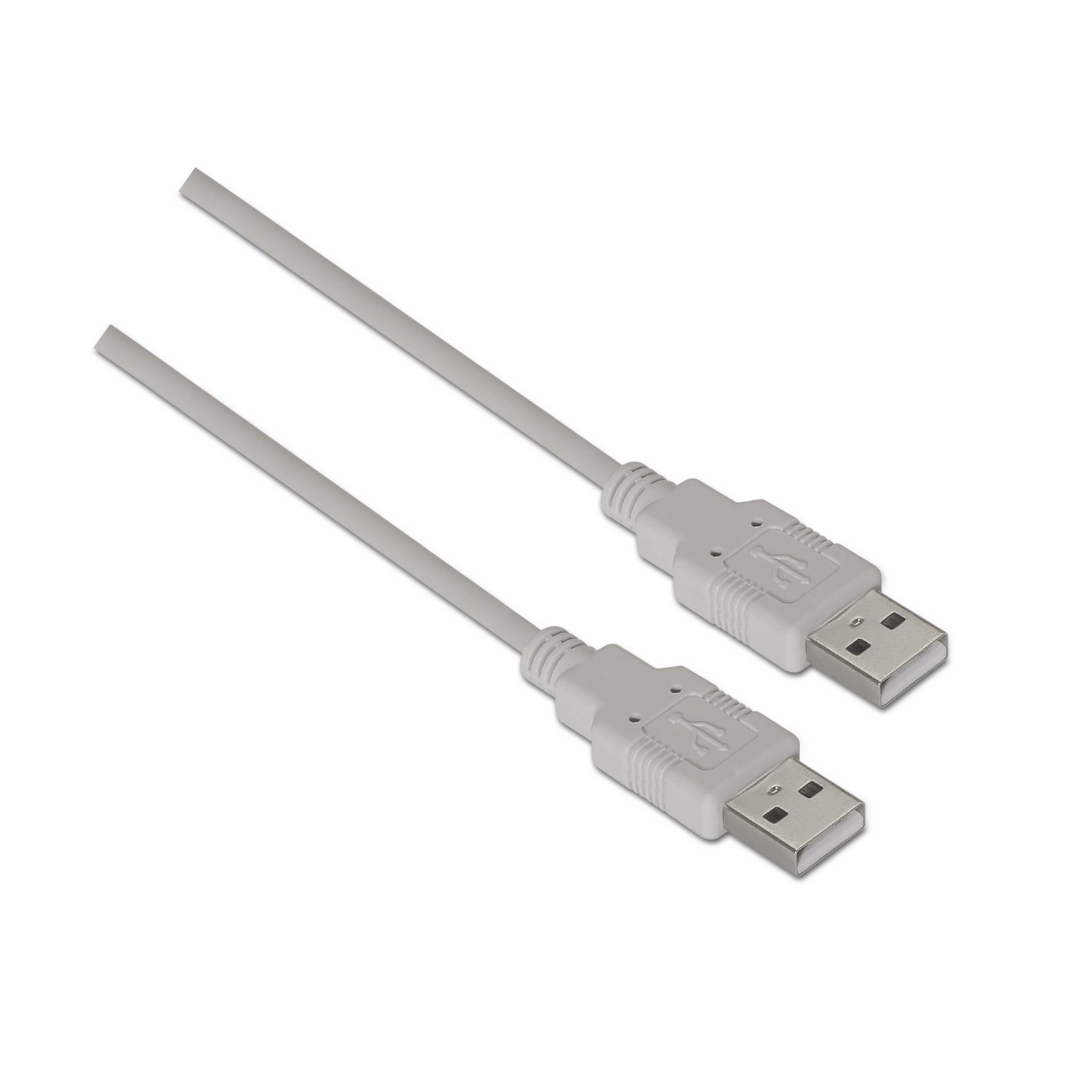Câble USB 2.0 Aisens - Type A Mâle vers A Mâle - 2.0m - Couleur Beige