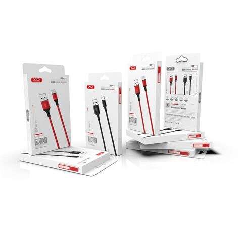 Câble USB XO Cable NB143 - Lightning - 2,4 A - 2 m - Couleur rouge