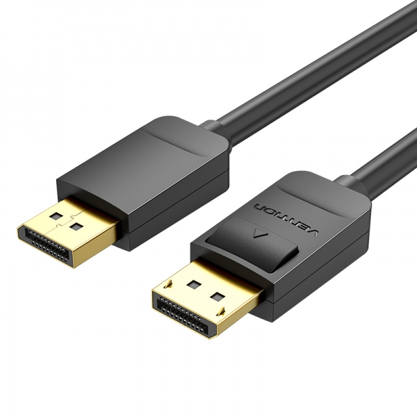 Câble Vention Displayport Mâle vers Displayport Mâle 1.2 4K - 2m - Couleur Noir