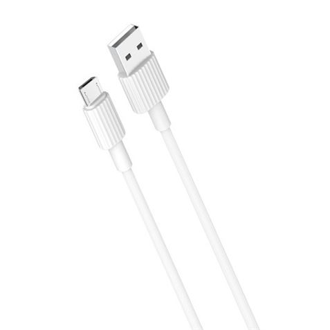 Câble XO NB156 USB-A Mâle vers MicroUSB 2.4A - Recharge + Transmission de Données Haut Débit - Longueur 1m