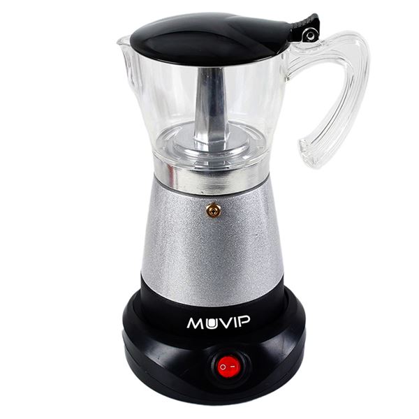 Cafetière filtre Muvip - Électrique - 480 W - Chauffage intégré - Récipient transparent - Capacité pour 6 tasses