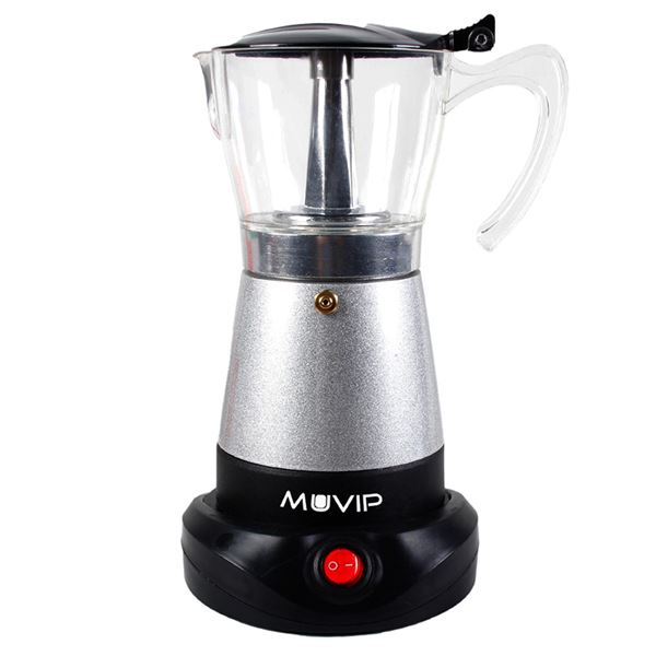 Cafetière filtre Muvip - Électrique - 480 W - Chauffage intégré - Récipient transparent - Capacité pour 6 tasses