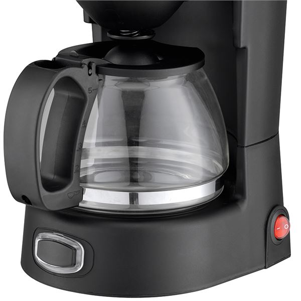 Cafetière filtre Muvip - Électrique - 650 W - Fonction anti-goutte - Filtre pliable permanent - Indicateur de niveau d'eau - Récipient transparent - Capacité pour 6 tasses