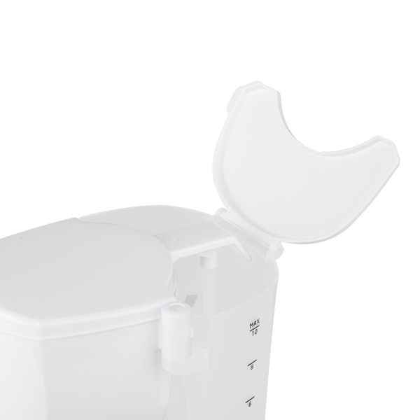 Cafetière filtre Orbegozo CG 4051 - Capacité de 12 tasses - Verseuse en verre de 1,25 L - Filtre permanent - Réservoir avec indicateur d'eau - Maintien de la chaleur pendant 30 min - Couleur blanche