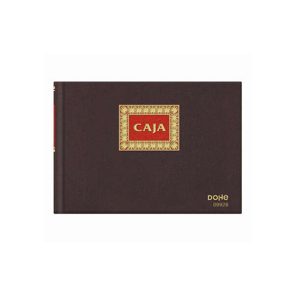 Cahier Dohe Premium Relié Toile - 50 Feuilles Numérotées - Double Impression Rouge et Or - Papier Offset 100gr - Imprimé en Deux Couleurs