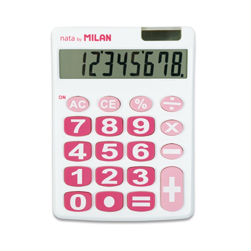 Calculatrice de bureau Milan 8 chiffres - grandes touches - arrêt automatique