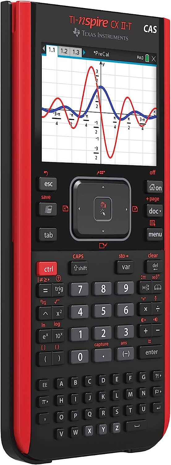 Calculatrice graphique Texas Instruments TI-Nspire CX II-T CAS, logiciel, USB - E/D/I/F/ES/NL