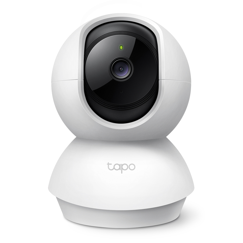 Caméra de surveillance Wi-Fi TP-Link Tapo TC71 2K - Rotation 360º - Vision nocturne - Détection de mouvement et notifications - Alarme lumineuse et sonore - Audio bidirectionnel