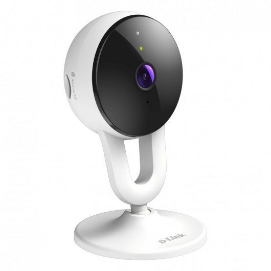 Caméra de vidéosurveillance intérieure D-Link Full HD 1080p WiFi - Microphone et haut-parleur intégrés - Vision nocturne - Angle de vision diagonal de 120° - Détection de mouvement