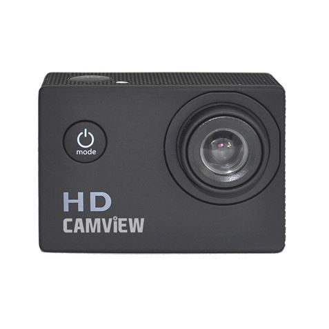 Camview Caméra Sport HD 720P 5MP - Angle 120° - Submersible 30m avec Caisson - Ecran LCD 2"