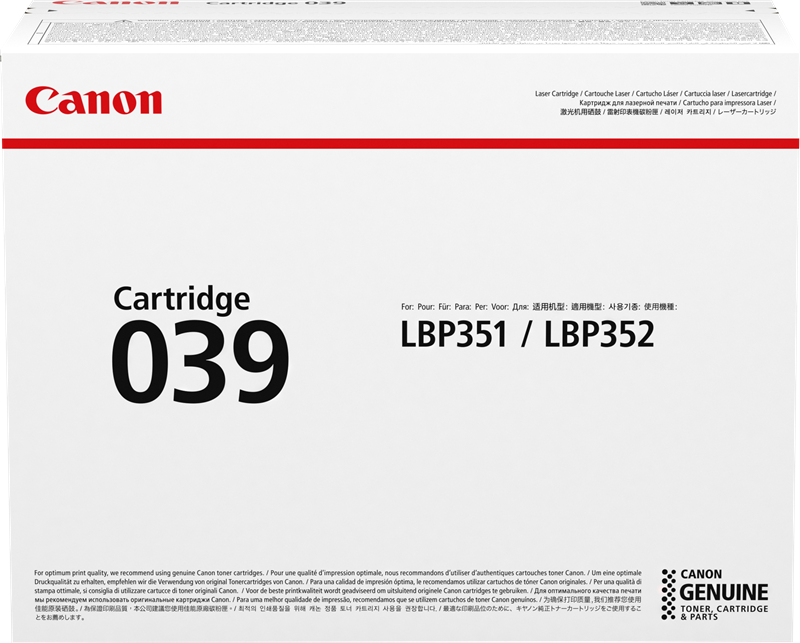 Canon toner noir 039