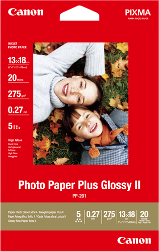 Canon Papier photo Plus Glossy II PP-201 13x18 - 20 feuilles