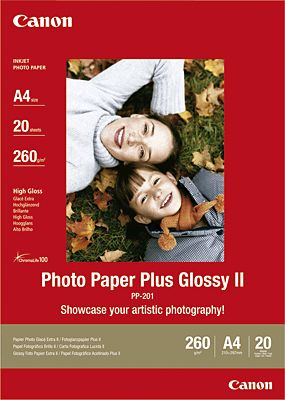 Canon Papier photo Plus Glossy II PP-201 A4 - 20 feuilles