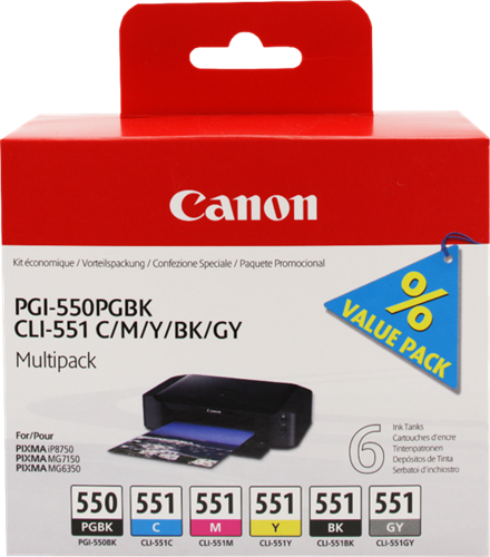 Canon PGI-520 Cartouche Noir (Pack Plastique sécurisé) : :  Informatique