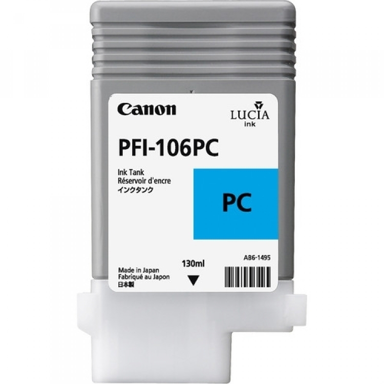 Canon cartouche encre PFI-106LC (130 ml) cyan photo