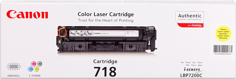 Canon Toner jaune 718 Y (2659B002)