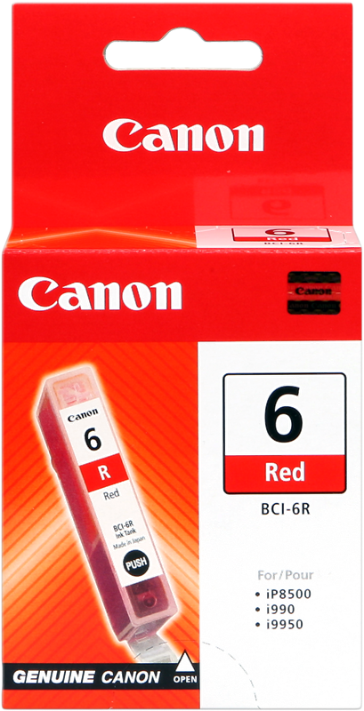 Canon cartouche encre BCI-6r (8891A002) Rouge