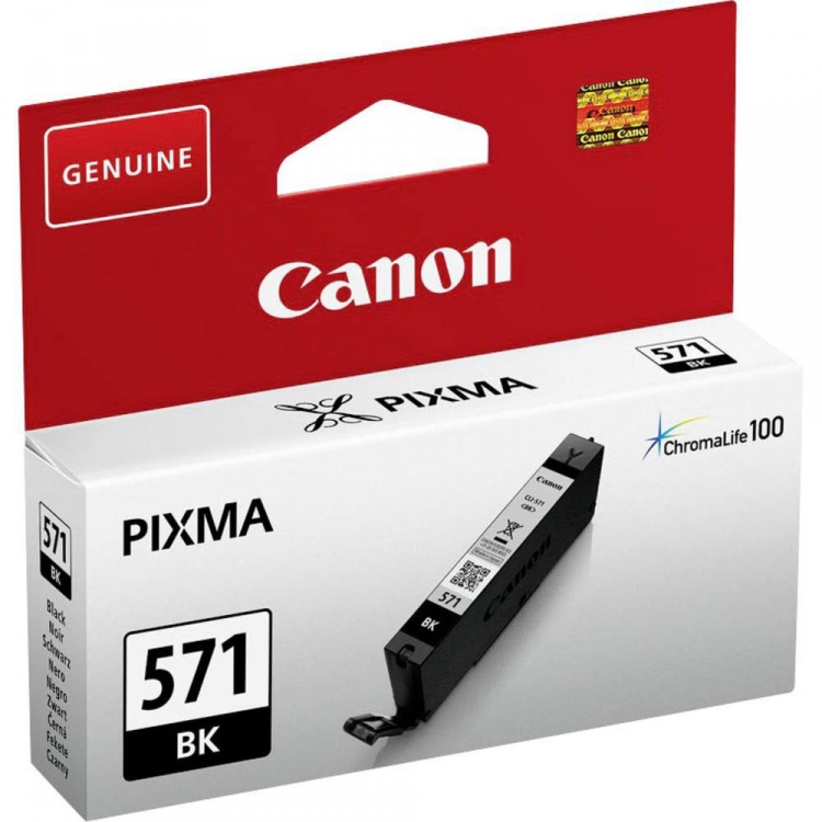 ✓ Canon cartouche encre CLI-571 BK noir couleur Noir en stock -  123CONSOMMABLES