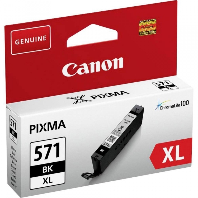 ✓ Canon cartouche encre CLI-571XL BK noir couleur Noir en stock -  123CONSOMMABLES