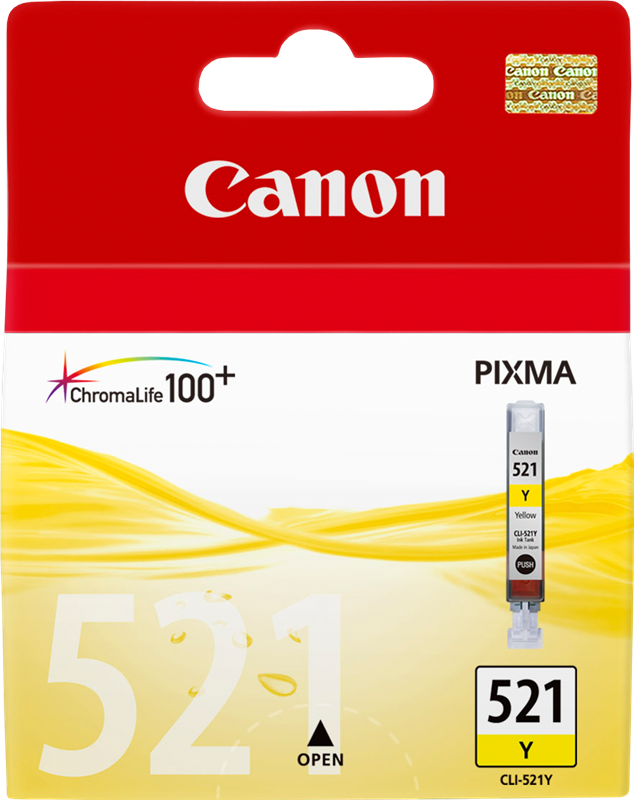 Canon cartouche encre CLI-521Y jaune