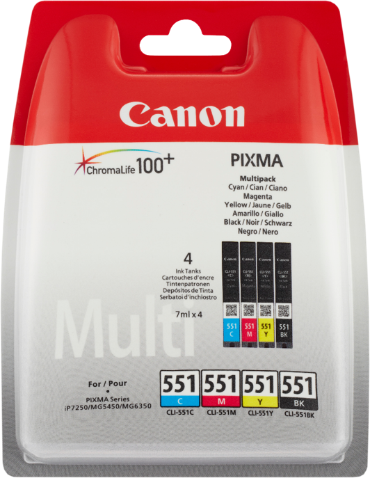 Canon Multipack CLI-551 4 couleurs