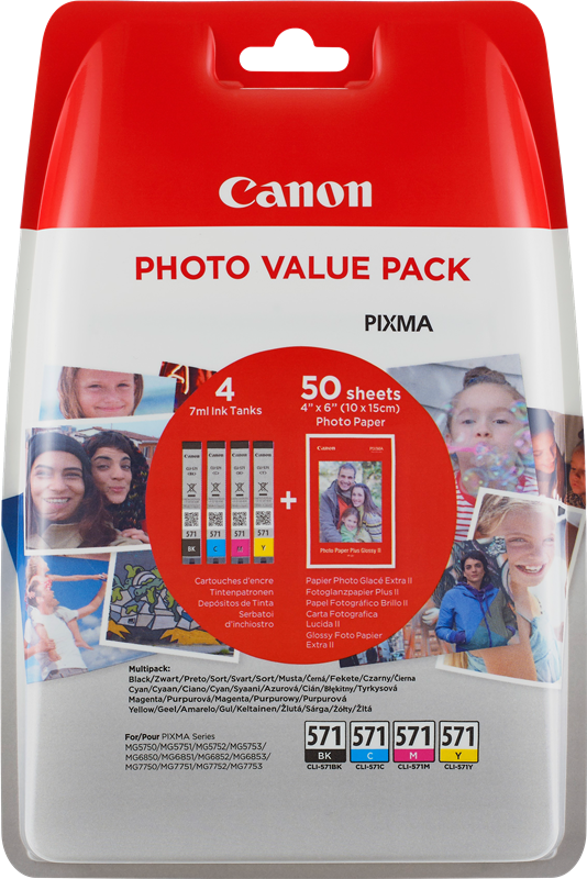 Canon Multipack CLI-571 Photo Value Pack (0386C006)