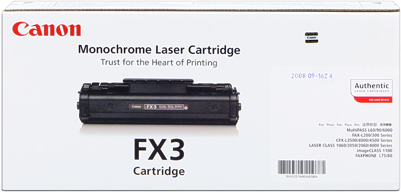 Canon toner FX-3 noir