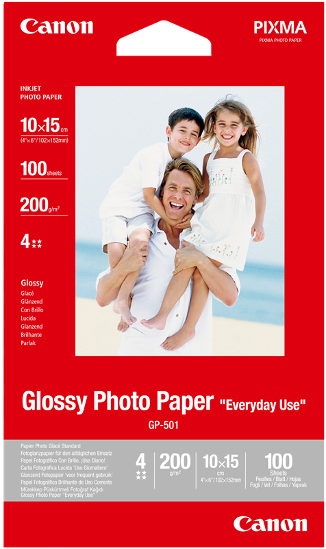 Canon papier photo 10x15 GP-501, Gloss, 210 g/m², 100 feuilles