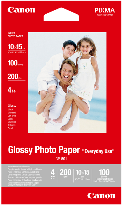 Papier photo mat CANON MP-101 170g/m2 - Format A4 - 50 feuilles